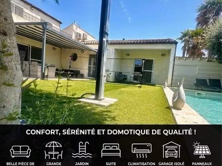 villa contemporaine- dpe a – piscine au sel – fabrègues (direct propriétaire)