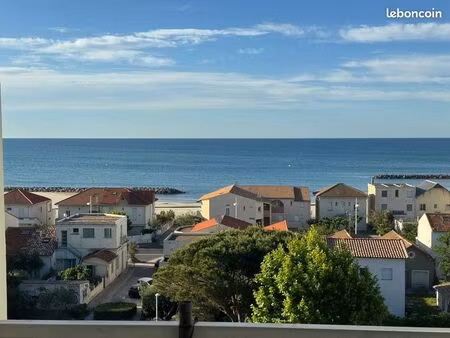 appartement duplex carnon plage meublé vue mer septembre->juin