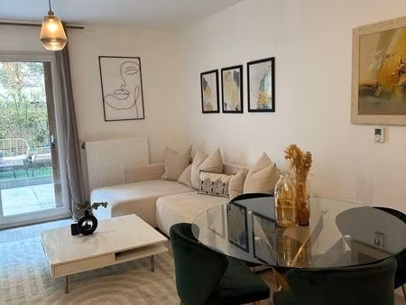 appartement meublé 2 pièces avec jardin