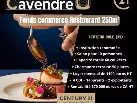 restaurant 250 m² dole