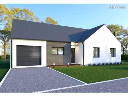 projet de construction d'une maison 100.61 m² avec terrain à montauban-de-bretagne (35)