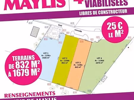 terrain à bâtir à maylis