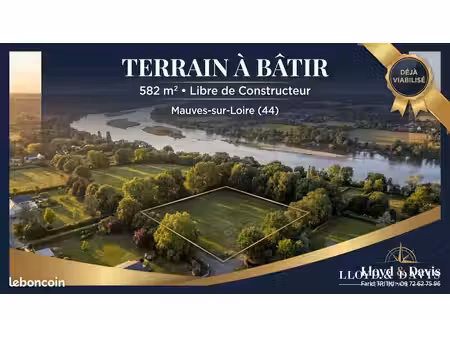 terrain 582 m² mauves-sur-loire