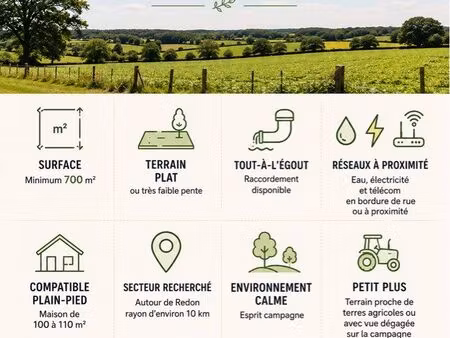 recherche un terrain