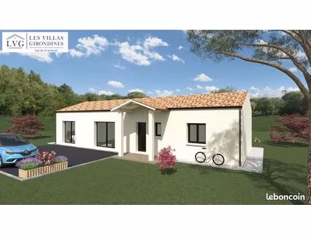 projet de construction d'une maison 84 m² avec terrain à saint-christoly-de-blaye (33)