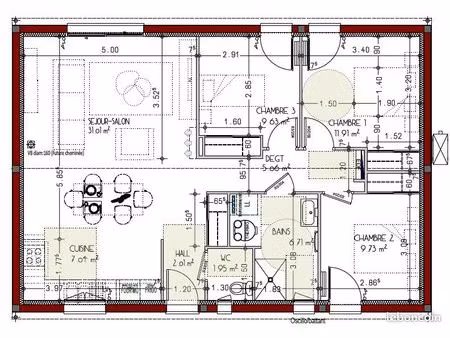 maison 4 pièces 85 m²