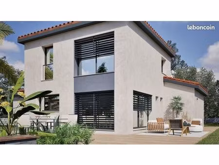 maison contemporaine 4 chambres avec terrain de 1100 m² à veauche (42)
