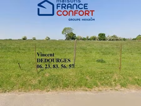terrain 909 m² monchy le preux