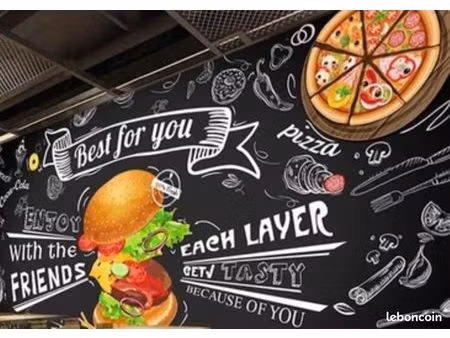 fond de commerce fast food/pizzeria