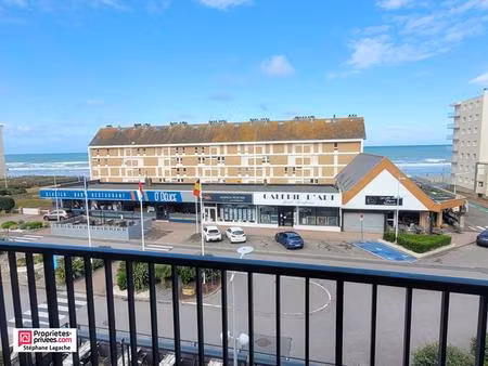 appartement hardelot plage 2 pièce(s) avec terrasse vue mer cave et parking