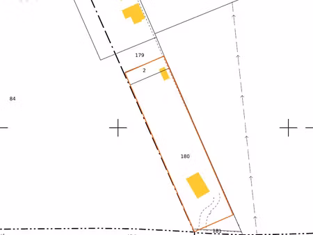parcelle de 2800m2 avec maison à balma dans une zone en esso