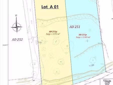 vente terrain à batir 1172 m² à prunelli-di-fiumorbo (20243)  105 000 €