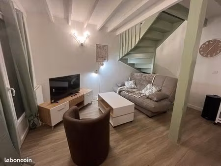 magnifique maison de ville f2 meublée