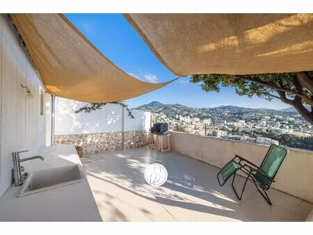 nice // pessicart : maison - rénové - terrasse - vue panoramique