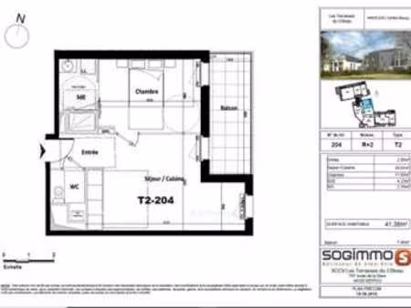 location appartement 2 pièces à mauves-sur-loire (44470) : à louer 2 pièces / 41m² mauves-