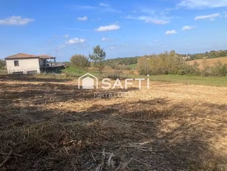 quartier du fau - terrain constructible de 1284 m2 viabilisé