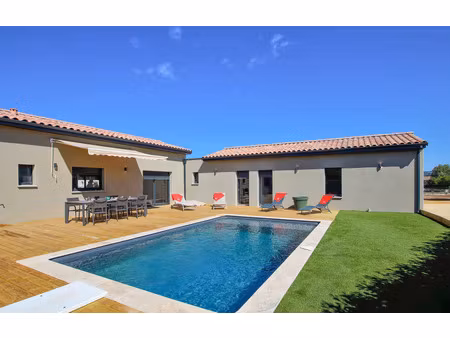 villa contemporaine meublée avec piscine chauffée – cléon-d'andran (26)