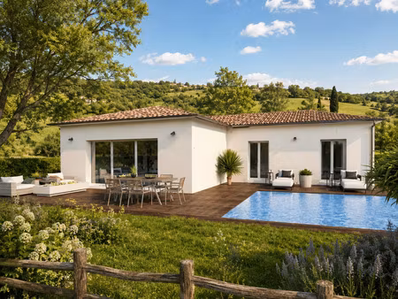terrain avec maison neuve à vendre