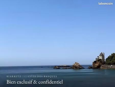 biarritz côte des basques  maison neuve indépendante  plein sud  rare