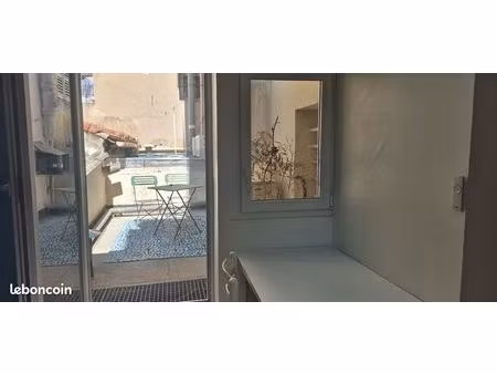 t1 meublé avec terrasse - quartier la plaine