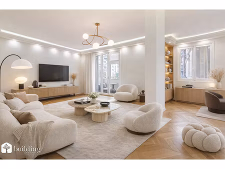 paris 16e auteuil - appartement 5 pièces lumineux de 126 m² avec balcon filant de 5m²