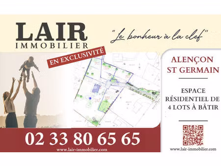 terrains à bâtir à vendre en exclusivité à st germain du corbéis - réf 12465