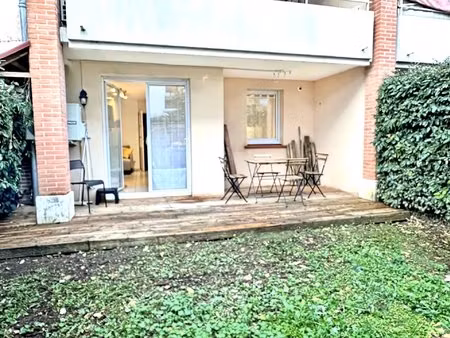 toulouse 31200 - t3 rez-de-jardin avec parking
