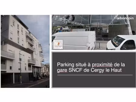 place parking sécurisée gare cergy-le-haut