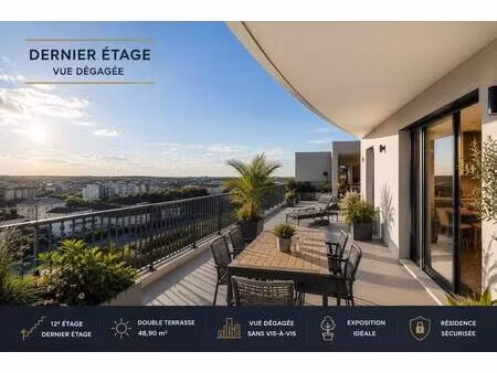 l'haÿ-les-roses | t4 duplex au dernier étage avec terrasse dans le quartier lallier