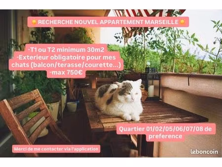 appartement t1/t2 non meublé