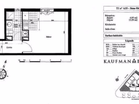location appartement t1 à nantes centre ville (44000) : à louer t1 / 25m² nantes centre vi