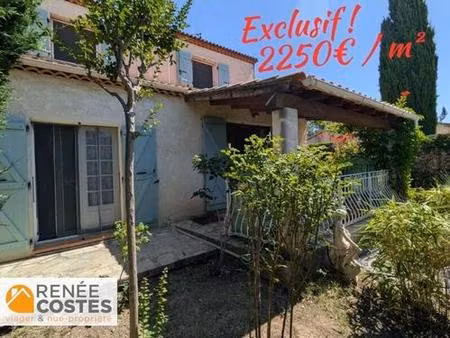 vente en nue propriété - f81-h78 ans - le beausset (83330)