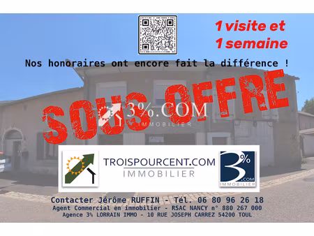 vente maison 4 pièces 108 m² à blénod-lès-toul (54113)  110 400 €