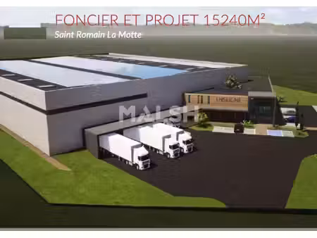 achat terrain 15 240m² st romain la motte 42640