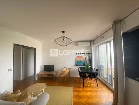 t2 meublé avec balcon - carré d'or 13008