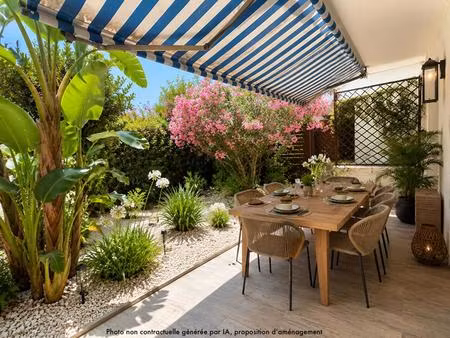 appartement traversant 3p 68m2 rez-de-jardin 45m2