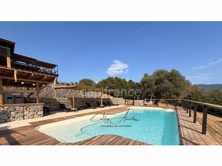 pratavone (corse) : propriété 10 pièces pour accueil de groupe avec piscine et chalet indé
