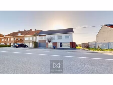 te koop in rekkem – instapklare halfopen bebouwing met dubbele garage  atelier  zonnige tu