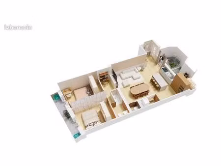 appartement traversant avec cour intérieure + balcon + cave 42m² – haussmannien à fort pot