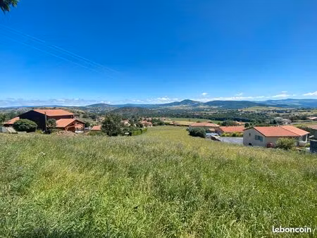 terrain constructible - langeac - au calme avec vue