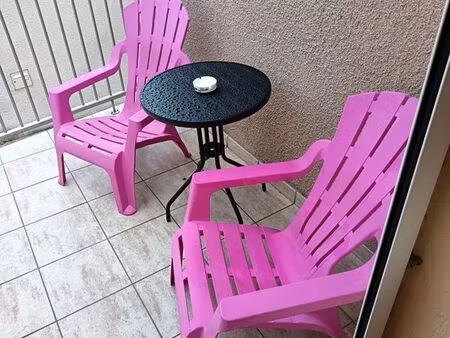 f1 meublé avec terrasse et garage