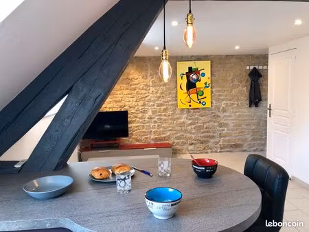 f2 meublé haut de gamme 41m² – proche gare/tram – jardin privatif