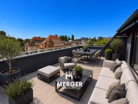 superbe attique climatise  65 m² de terrasses