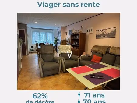 viager sans rente - maison t5 de 105 m2 - monsieur 71 ans  madame 70 ans