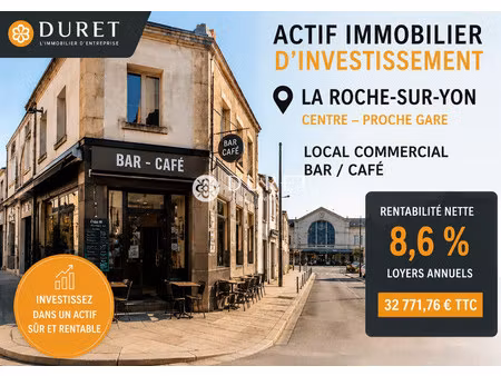 achat local commercial 325m² la roche sur yon 85000