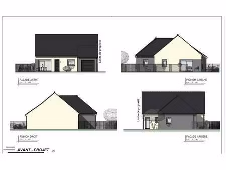 terrain avec maison neuve à vendre