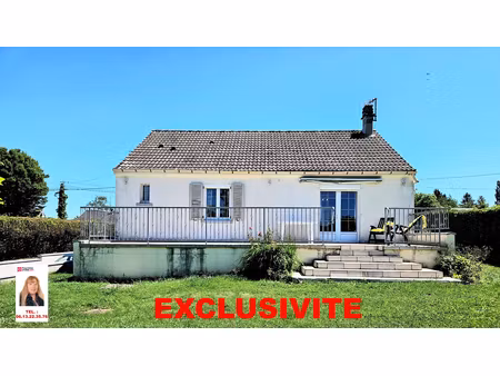 exclusivité - cuigy en bray - maison de plain pied de 72 m2 - 2 chambres - sous-sol total 