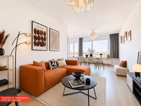 molenbeek-saint-jean : appartement 2 chambres avec terrasse