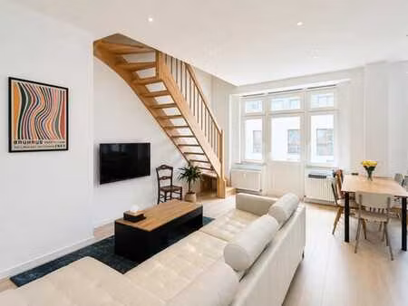 ! new ! magnifique duplex rénové de 110m² à schaerbeek