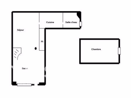 duplex 43 m2 habitation ou commerce